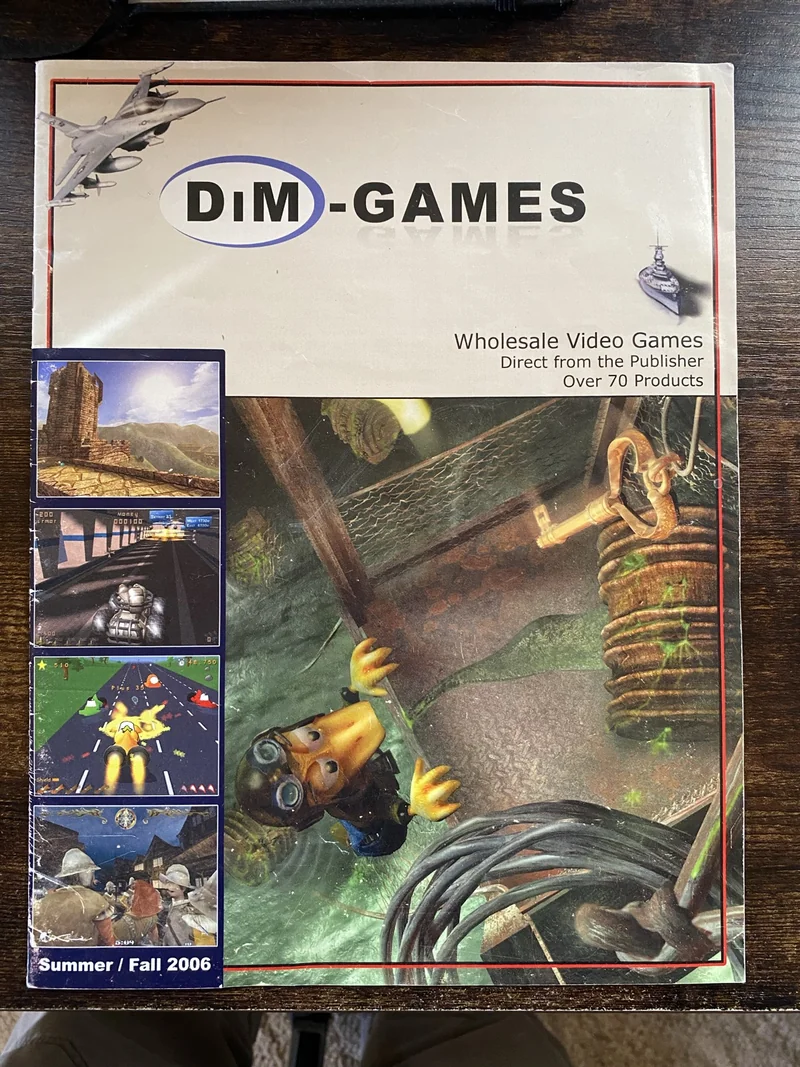Original DIM-GAMES catalog photograph: Catalog cover